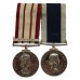 Naval General Service Medal (Clasp - Near East) and Royal Navy Long Service & Good Conduct Submariner Medal Pair - Chief Control Articifer E.F. Harnden, Royal Navy