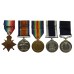 WW1 1914-15 Star Trio, RN Long Service & Good Conduct Medal and Royal Marine Meritorious Service Medal Group of Five - Quarter Master Sergeant W.L. Watts, Royal Marines