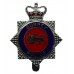 Surrey Police Enamelled Star Cap Badge - Queen's Crown