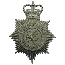 Somersetshire Constabulary Noddy Bike Helmet Plate - Queen's Crown