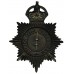 Manchester City Police Black Helmet Plate - King's Crown