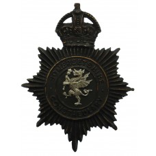 Somersetshire Constabulary Night Helmet Plate - King's Crown