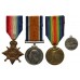 WW1 1914-15 Star Medal Trio and HMS Natal 1915 Medal - Able Seaman C.J. Marshall, Royal Navy