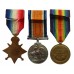 WW1 1914-15 Star Medal Trio and HMS Natal 1915 Medal - Able Seaman C.J. Marshall, Royal Navy