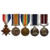 WW1 1914-15 Star Trio, Royal Navy Long Service & Good Conduct Medal and Meritorious Service Medal Group of Five - Chief Armourer S.C. Redwood, Royal Navy