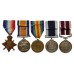 WW1 1914-15 Star Trio, Royal Navy Long Service & Good Conduct Medal and Meritorious Service Medal Group of Five - Chief Armourer S.C. Redwood, Royal Navy