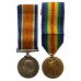 WW1 Casualty British War & Victory Medal Pair and Whaplode St Mary Tribute Medal - Pte. G. Stephenson, 2nd Bn. South Lancashire Regiment - K.I.A. 12/3/1918