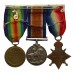 WW1 1914-15 Star Medal Trio and Dog Tags - Pte. A.E. Tubby, Lincolnshire Regiment - Wounded