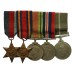 Pakistan WW2 Medal Group of Five - Hav. Allah Bux, Bahawalpur Regiment