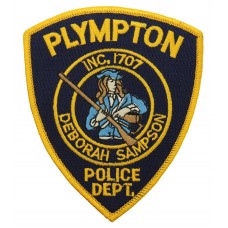 United States Plympton Police Dept. Cloth Patch