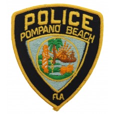 United States Pompano Beach Police FLA (Florida) Cloth Patch