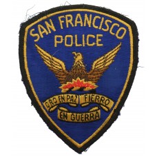 United States San Francisco Police Cloth Patch