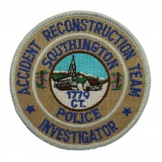 United States Southington Police Accident Reconstruction Investigator Cloth Patch