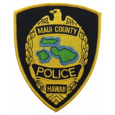 United States Maui County Hawaii Police Cloth Patch