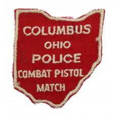 United States Columbus Ohio Police Combat Pistol Match Cloth Patc