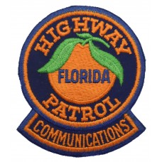 United States Florida Highway Patrol Communications Cloth Patch Badge