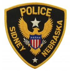 United States Sidney Nebraska Police Cloth Patch Badge