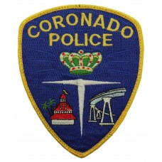 United States Coronado Police Cloth Patch Badge