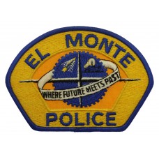 United States El Monte Police Cloth Patch Badge