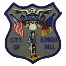 United States City of Bunker Hill Police Cloth Patch Badge