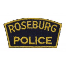 United States Roseburg Police Cloth Patch Badge