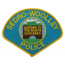 United States Sedro-Woolley Police Cloth Patch Badge