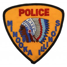 United States Minooka Illinois Police Cloth Patch Badge