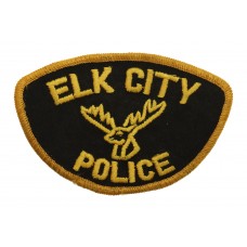 United States Elk City Police Cloth Patch Badge