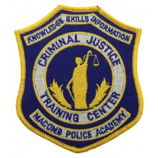 United States Macomb Police Academy Cloth Patch Badge