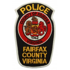 United States Police Fairfax County Virginia Cloth Patch Badge