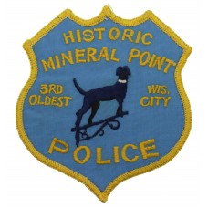 United States Mineral Point Police Cloth Patch Badge