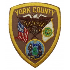 United States York County Sheriff Cloth Patch Badge