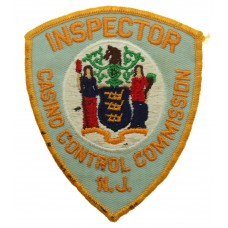 United States Inspector Casino Control Commission N.J. Cloth Patch Badge