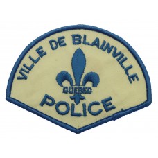 Canadian Ville De Blainville Quebec Police Cloth Patch Badge