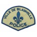 Canadian Ville De Blainville Quebec Police Cloth Patch Badge