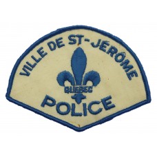 Canadian Ville De St-Jerome Quebec Police Cloth Patch Badge