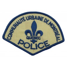 Canadian Communaute Urbaine De Montreal Quebec Police Cloth Patch Badge