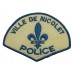 Canadian Ville De Nicolet Quebec Police Cloth Patch Badge