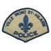 Canadian Ville Mont St-Hilaire Quebec Police Cloth Patch Badge