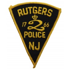 United States Rutgers Police N.J. Cloth Patch Badge