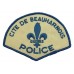 Canadian Cite De Beauharnois Quebec Police Cloth Patch Badge