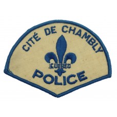 Canadian Cite De Chambly Quebec Police Cloth Patch Badge