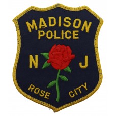 United States Madison Police Rose City N J Cloth Patch Badge