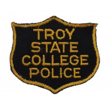 United States Troy State College Police Cloth Patch Badge