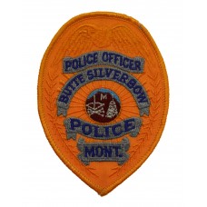 United States Butte Silverbow Police Mont. Police Officer Cloth Patch Badge