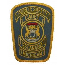 United States Escanaba Michigan Public Safety Cadet Cloth Patch Badge