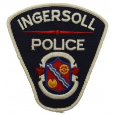 Canadian Ingersoll Police Cloth Patch Badge