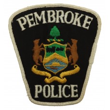 Canadian Pembroke Police Cloth Patch Badge