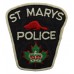 Canadian St Marys Police Cloth Patch Badge