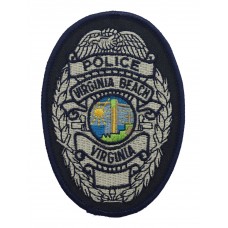 United States Virginia Beach Police Virginia Cloth Patch Badge